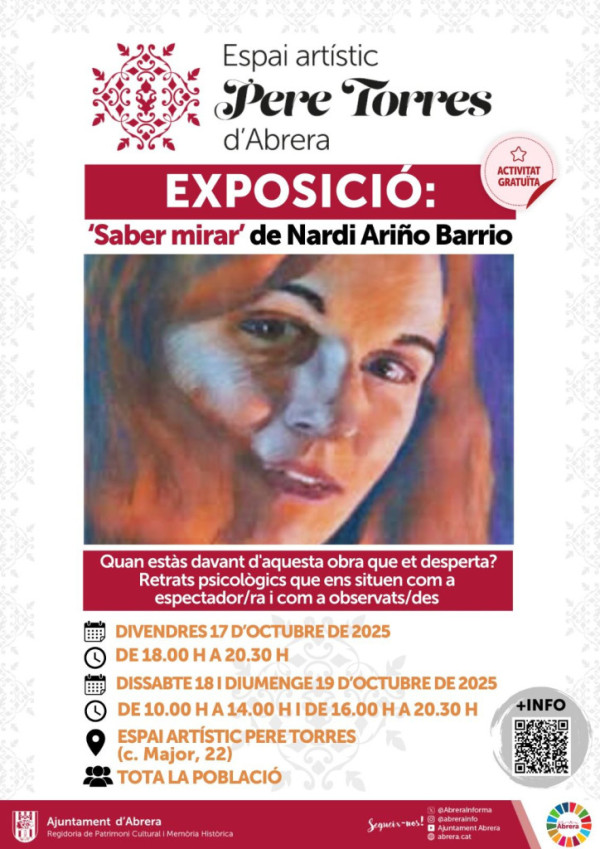 Cartell exposició Saber Mirar de Nardi Ariño