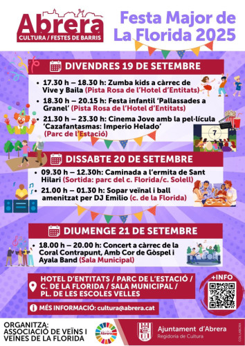 Cartell Festa Major del barri de La Florida 2025
