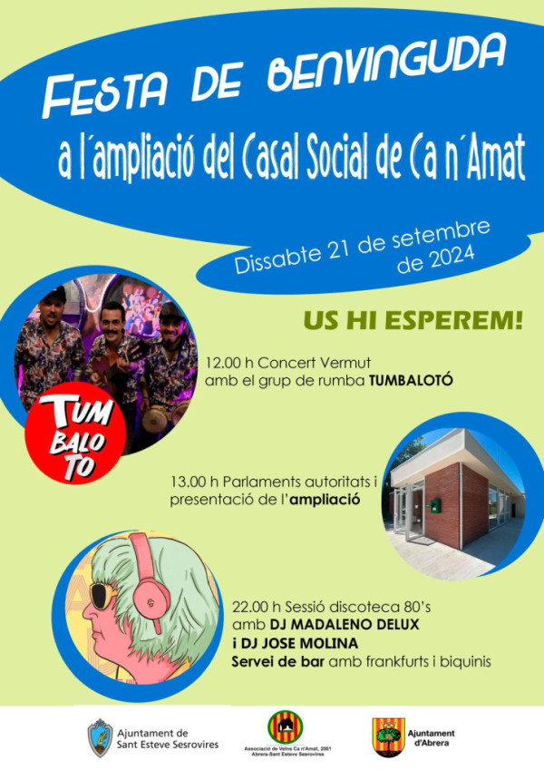 Cartell inauguració Casal Social de Ca n'Amat 21-09-24.jpeg