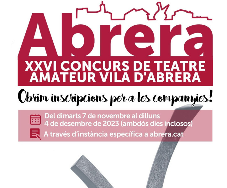 CARTELL CONCURS TEATRE AMATEUR 2023