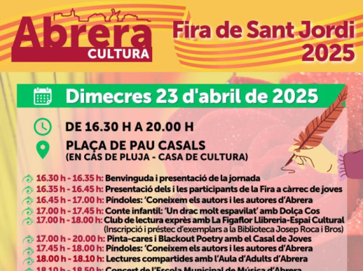 Cartell de la Fira de Sant Jordi de 2025