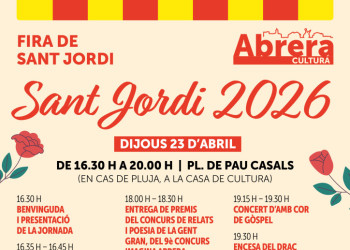 Cartell Fira de Sant Jordi 2026 d'Abrera