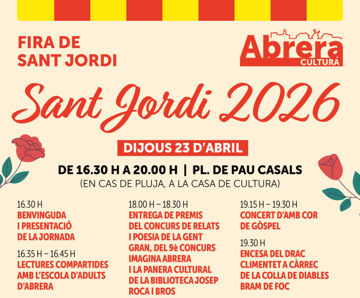 Cartell Fira de Sant Jordi 2026 d'Abrera