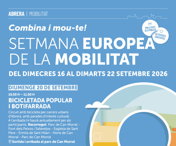 Abrera + sostenible! Commemorem la Setmana de la Mobilitat Sostenible 2026