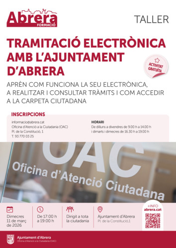 Cartell taller tramitació electrònica 11 03 26