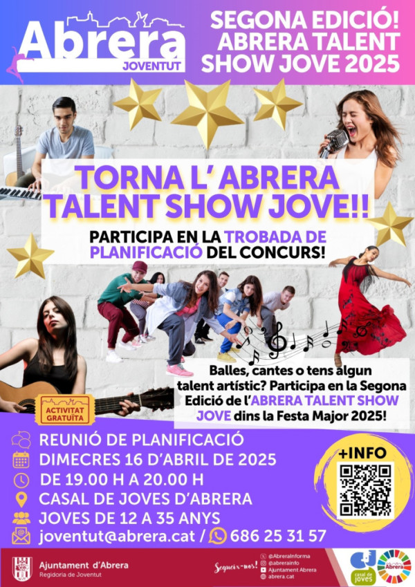 Cartell trobada de la 2a edició de l'Abrera Talen Show Jove 2025 - 16 D'ABRIL.jpeg