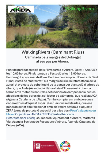 Cartell Walking Rivers - ANDA - Maig 2025