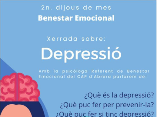 Cartell Xerrada Depressió a la Casa de Cultura 13-04-23