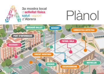 Abrera amb l'esport! Aquest dissabte 30 de maig, participeu en la 3a edició de la Mostra Local d'Activitat Física, Salut i Esport, amb activitats inclusives per a tothom!