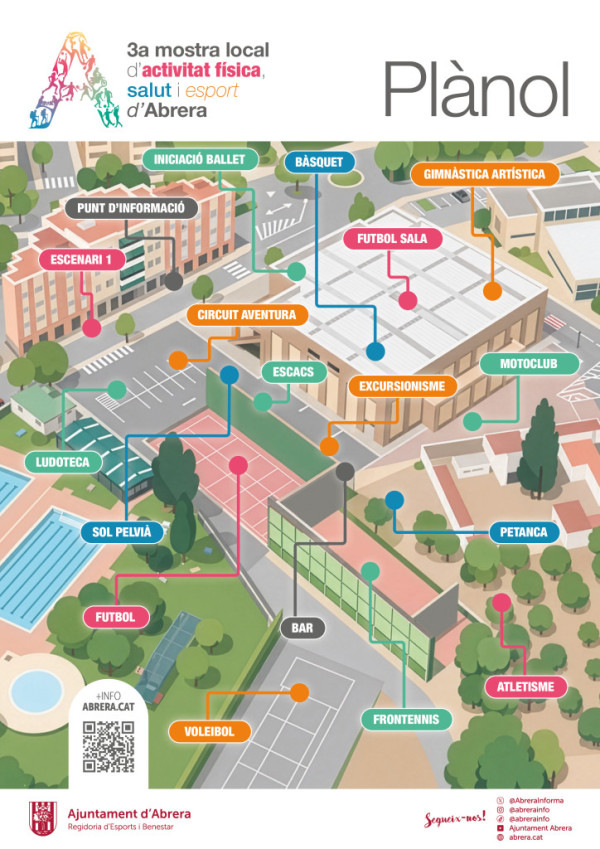 Abrera amb l'esport! Aquest dissabte 30 de maig, participeu en la 3a edició de la Mostra Local d'Activitat Física, Salut i Esport, amb activitats inclusives per a tothom!
