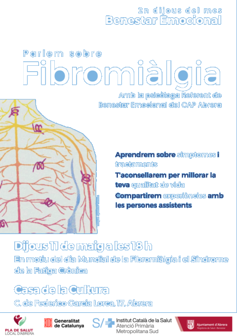 Aquesta setmana es commemora el Dia Mundial de la Fibromiàlgia i la Síndrome de la Fatiga Crònica, amb diferents activitats programades