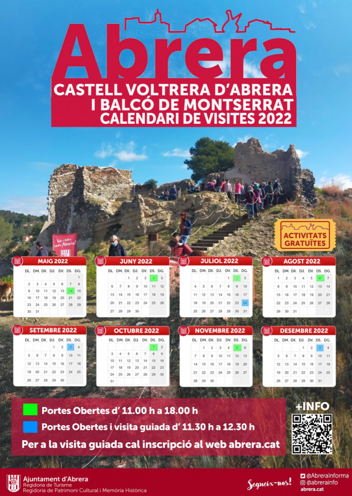 Obrim a la ciutadania el Castell de Voltrera d'Abrera i el Balcó de Montserrat
