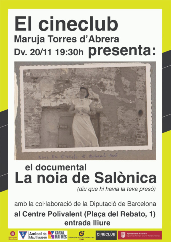 Cine Club Maruja Torres d'Abrera - Cicle Memòries - Docmental La noia de Salònica.jpeg