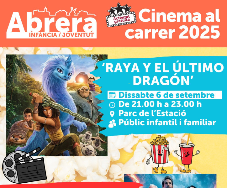 Atenció famílies! El proper mes de setembre gaudirem d'un nou cicle del 'Cinema al carrer'!