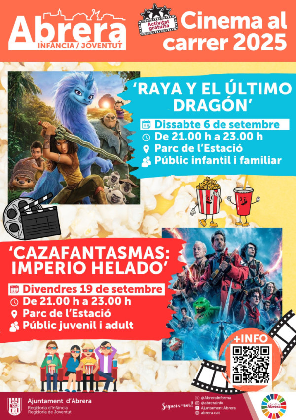 Atenció famílies! El proper mes de setembre gaudirem d'un nou cicle del 'Cinema al carrer'!