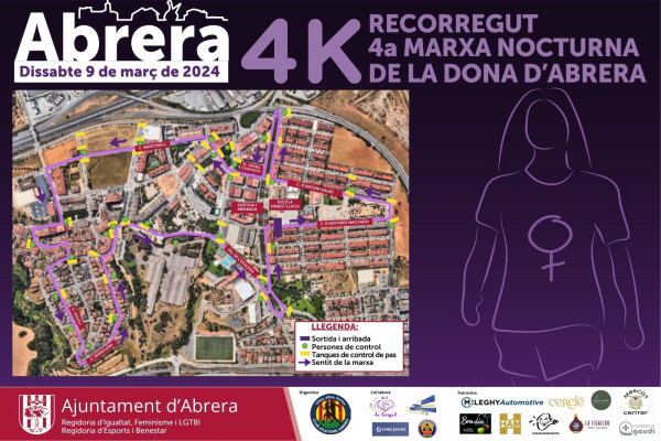 Itinerari de la 4a Marxa Nocturna de la Dona a Abrera