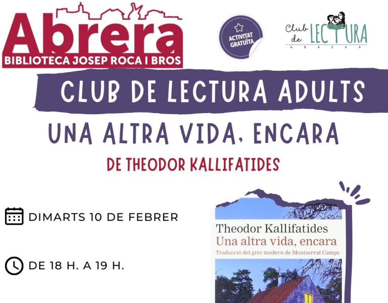 Club lectura adults - Febrer 2026
