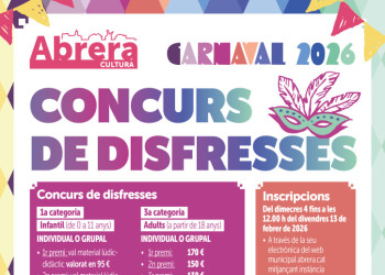 Cartell Concurs de Disfresses Carnaval 2026