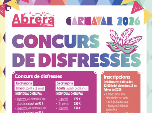Cartell Concurs de Disfresses Carnaval 2026