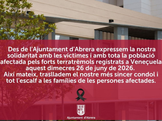 Ens solidaritzem amb les víctimes dels terratrèmols a Veneçuela i facilitem informació sobre les vies de col·laboració amb ONG com Creu Roja i Càritas