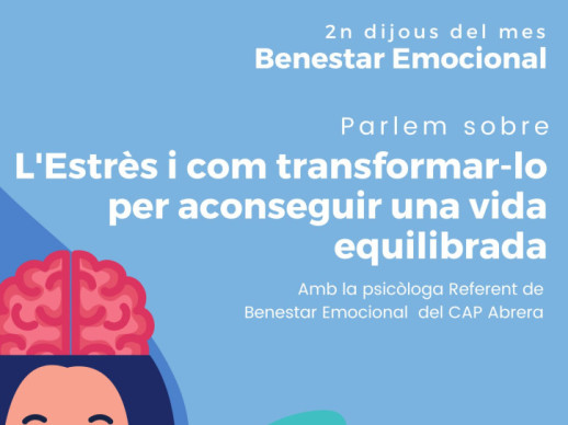Cartell xerrada benestar emocional - Juliol 2023