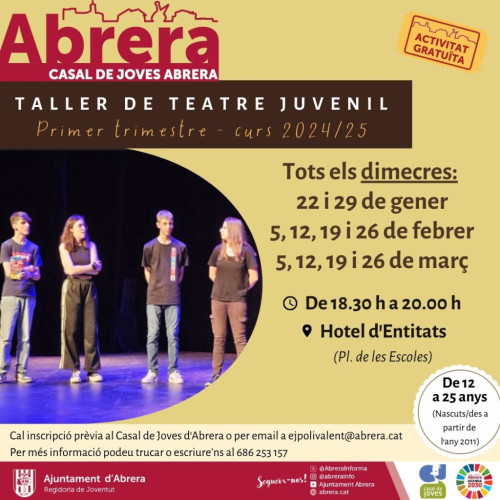 Casal de Joves: Taller de teatre juvenil
