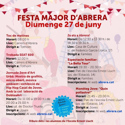 Festa Major 2021: programació del diumenge 27 de juny