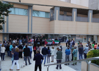 Abrera acull una concentració per la pau i l’alliberament de la Global Sumud Flotilla