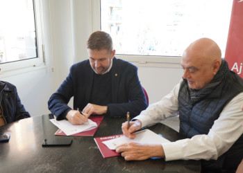 Signem novament el conveni de col·laboració amb Creu Roja del Baix Llobregat Nord per al foment del projecte “Donem Suport” d’entrega d’aliments i materials d’higiene