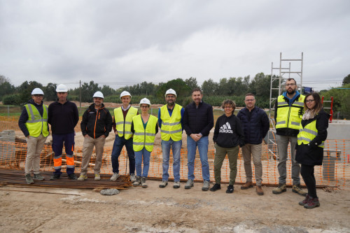 Visitem les obres de la connexió del barri de Can Vilalba a la xarxa de sanejament del sistema d'Abrera, un projecte llargament reivindicat per l’Ajuntament