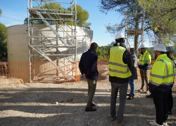 Visitem les obres d'ampliació de les instal·lacions del dipòsit d’aigua de Can Vilalba