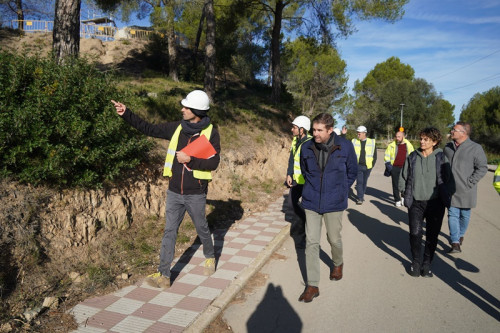 Visitem les obres d'ampliació de les instal·lacions del dipòsit d’aigua de Can Vilalba