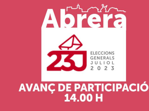 ELECCIONS GENERALS 2023 - PARTICIPACIÓ 14H