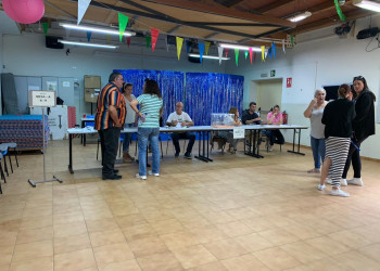 Eleccions Municipals 28 M - Col·legi electoral del Casal Social de Can Vilalba