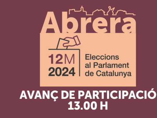 ELECCIONS PARLAMENT DE CATALUNYA 2024 - PARTICIPACIÓ 13H