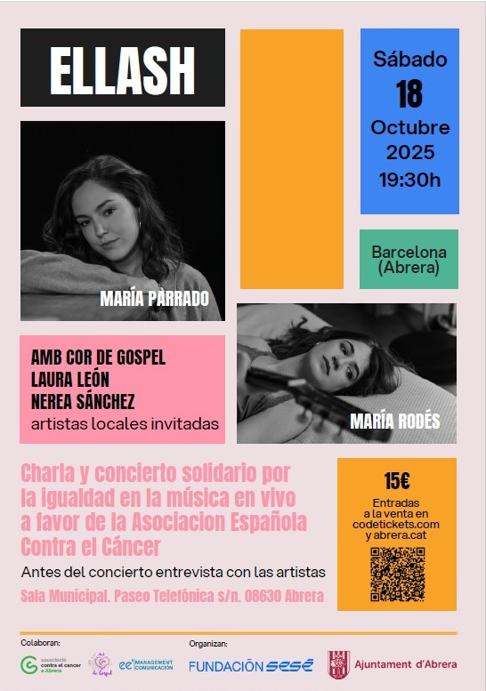 La Fundació Sesé i l'Ajuntament d'Abrera celebrem ELLASH, una jornada per promoure la igualtat a través de la música