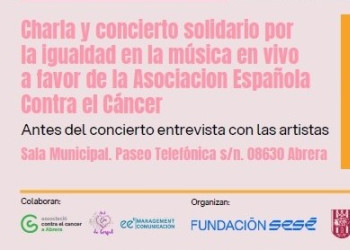 La Fundació Sesé i l'Ajuntament d'Abrera celebrem ELLASH, una jornada per promoure la igualtat a través de la música