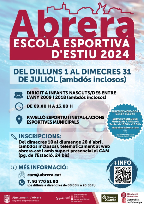 Cartell Escola Esportiva d'Estiu 2024