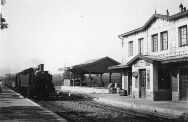 Estació ferrocarril d'Abrera. Foto: Arxiu Municipal d'Abrera