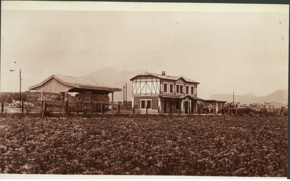 Estació ferrocarril d'Abrera. Foto: Arxiu Municipal d'Abrera
