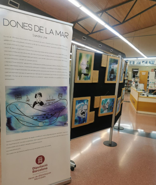 Exposició Dones de Mar. Biblioteca Josep Roca i Bros. Octubre 2022