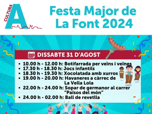 FESTA MAJOR LA FONT 2024