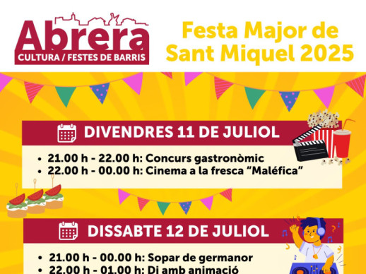 Consulteu la programació de la Festa Major de Sant Miquel 2025