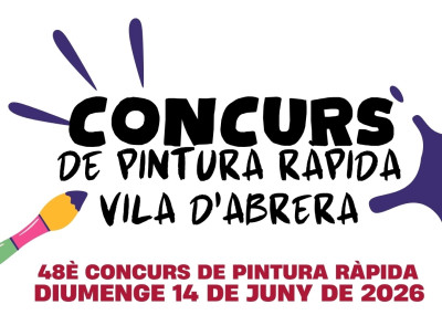 Festa Major 2026. Concurs de Pintura Ràpida Vila d'Abrera