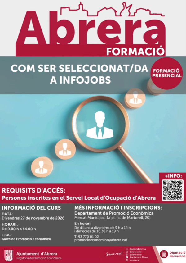 Formació Com ser seleccionat-ada a Infojobs - Novembre 2026