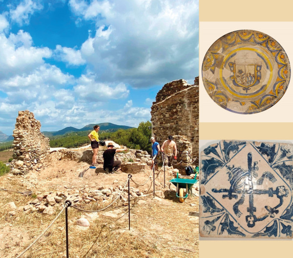 Calendari 2025. Castell de Voltera d'Abrera i Balcó de Montserrat. Setembre