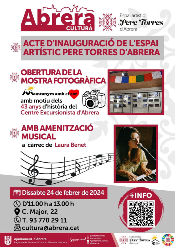 Acte d'inauguració de l'Espai Artístic Pere Torres d'Abrera