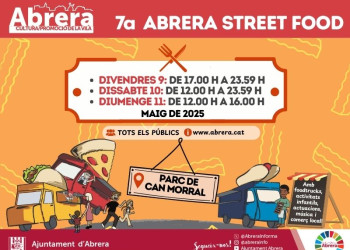 Aquest cap de setmana, torna l'Abrera Street Food! Us esperem al Parc de Can Morral el divendres 9, el dissabte 10 i el diumenge 11 de maig!
