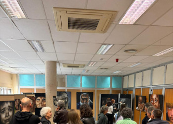 Assistim a la inauguració de l'exposició 'Expresiones' de l'artista abreranca Aurora Escribano a la Casa de Cultura