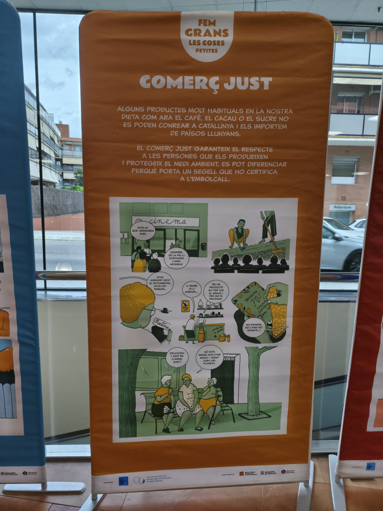 Exposició itinerant “Fem grans les coses petites”. Comerç just